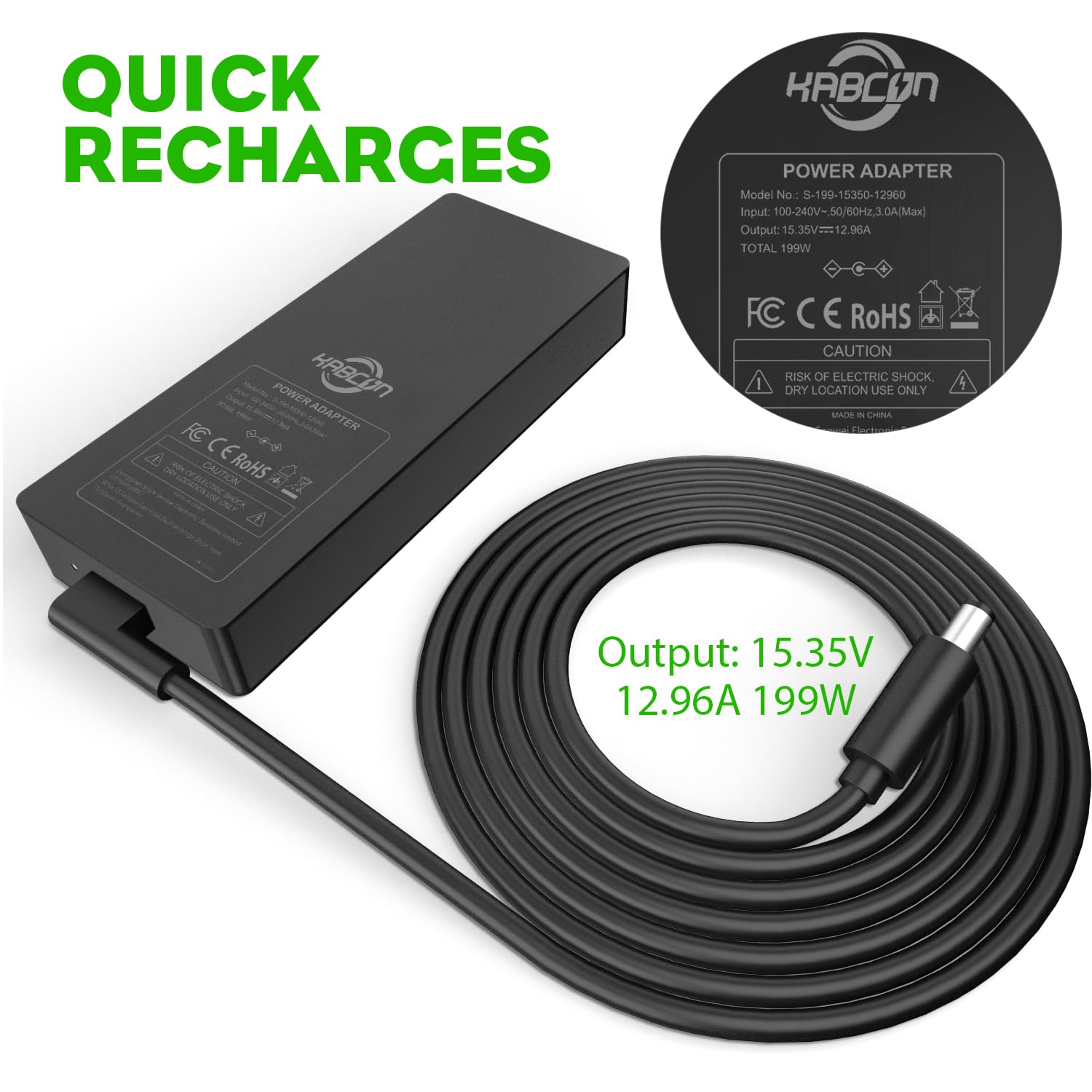 Amazon.com: Charger for Microsoft Surface Dock 2, 199W Power